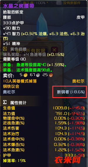 依米魔兽有件薛定谔的装备，不知道大家有谁见过。