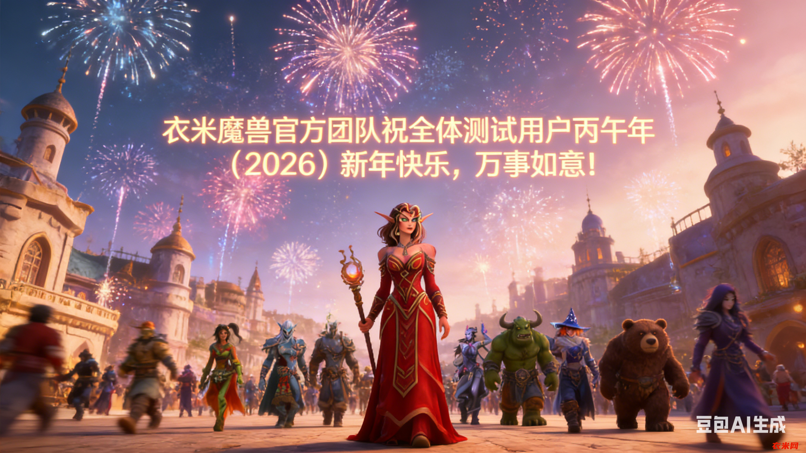 衣米魔兽官方团队 2026 丙午马年农历新春祝词